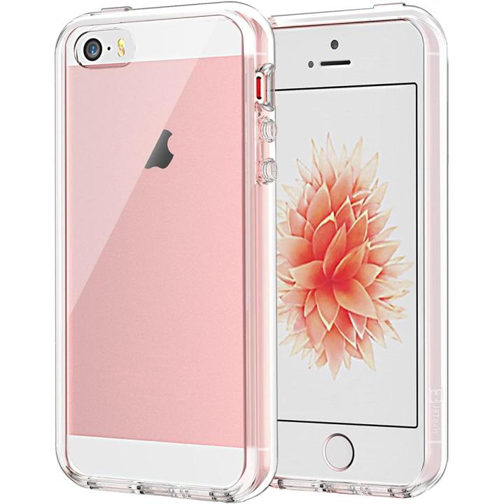 iPhone SE 2016 (Not for 2020), iPhone 5s and iPhone 5, Shockproof Bumper Cover, Anti-Scratch Clear Back, Crystal Clear