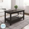 Tables and Trolleys - Solid Wood Coffee Table  (Finish Color - Dark Brown). 