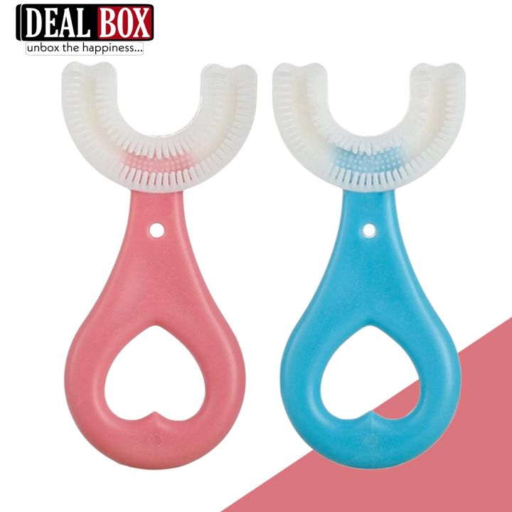 Baby Toothbrush Children 360 Degree U-shaped Child Toothbrush Teethers Soft Silicone Baby Brush Kids Teeth Oral Care Cleaning U Shape Brush