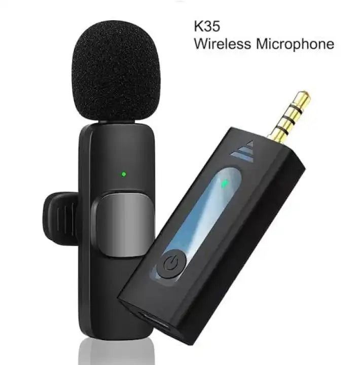 K35  Wireless Microphone for Android Mobiles  Wireless Mic for Recording Vlogging ASMR DSLR Video Camera