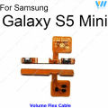 Power Volume Button For Samsung Galaxy S5 G900F G900H / S5 Mini G800F On OFF Power Volume Switch Flex Cable Ribbon Repair Parts. 