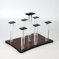 Modern Kitchen Glass Stand Holder - New Concave Design | TARZ-E-ZINDAGI - Wooden & Acrylic Glass Holder Stand for Kitchen and Table. 