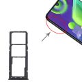 For Samsung Galaxy M21 SM-M215 SIM Card Tray + SIM Card Tray + Micro SD Card Tray. 