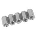 Fine Thread Coupling Nuts, 20PCS Hex Coupling Nut Easy To Install 304 Stainless Steel for Bolt Stud Connection. 