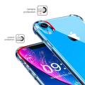 Iphone XR Anti Shock Drop Resistance Transparent TPU Case Soft Silicone Back Cover. 