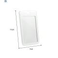 Childrenworld Drop-proof Card Case Clear Id Card Holder with Hanging Hole Transparent Name Badge Protector for Students Nurses Office Workers Slide Cover Design. 