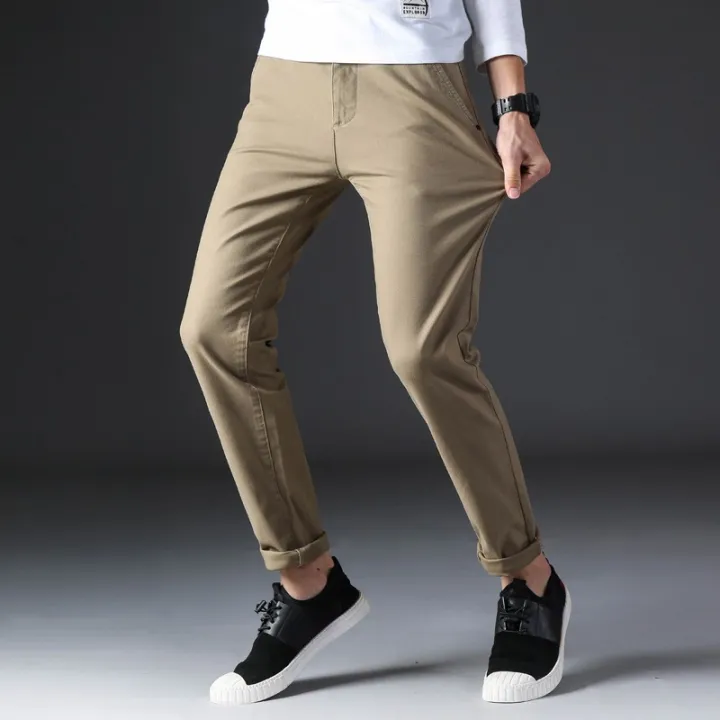 New%20Men'%20s%20Cotton%20Jeans%20Pants%20-%20Beige%20color%20-%20Regular%20Fit%20Pants%20-%20Image%204