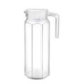 Premium Water and Juice Glass Jug Pitcher with lid, 1-Pcs, 1.1-Liter, Hot Cold Water Pitcher Water Jug, Iced Tea, Milk and Juice Beverage Carafe, Lemon Jug.. 