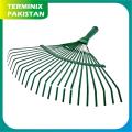 Garden Leaf Rake 14x15" Inch - Metal Body for Cleaning Lawn and Gardens Dry Leaf's Best Gardening Tool. 