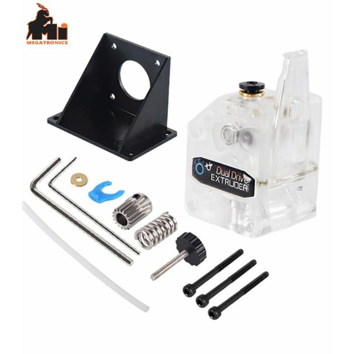 Clear Dual Drive Gear BMG Extruder Tools Kit for 3D Printer MK8 V6 CR10 1.75mm