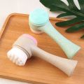 All-New Eco Friendly Biodegradable Korean Facial Cleansing Brush With Silicone Massage Brushes For Deep Cleaning. 