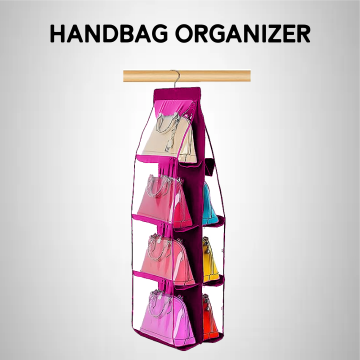 8-Pocket Handbag Hanging Organizer for Closet Daraz