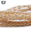 KZ 8 Core Gold Silver Copper Mixed Plated Upgrade Cable Earphones Cable With 3.5mm 0.75mm Pin KZ ZSN PRO ZSX DQ6 ZAX ZS10 PRO. 