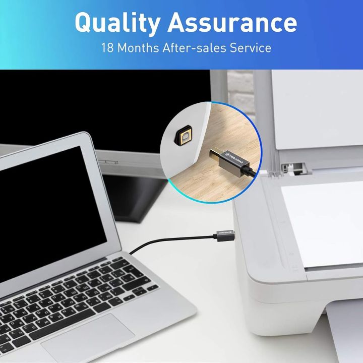 Printer%20Cable%20POSUGEAR%20USB%20Printer%20Cable%202.0%20A%20Plug%20to%20B%20Plug%20for%20HP,%20Canon,%20Lexmark,%20Epson,%20Dell%20Gold%20Plated%20Contacts%203%20Meter%20-%20Image%204