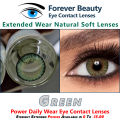 Green Eyesight Extended Power Contact Lenses Cosmetic Colored Eye Contact Lenses Forever Beauty / Disposable Lenses / Lense, Eye Lense / Color Lense / Eye Lenses For Girls Women Men. 