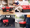 Tool Box, Plastic Small Tool Box with Latch and Removable Tray, Lockable Tool Box for Home. 