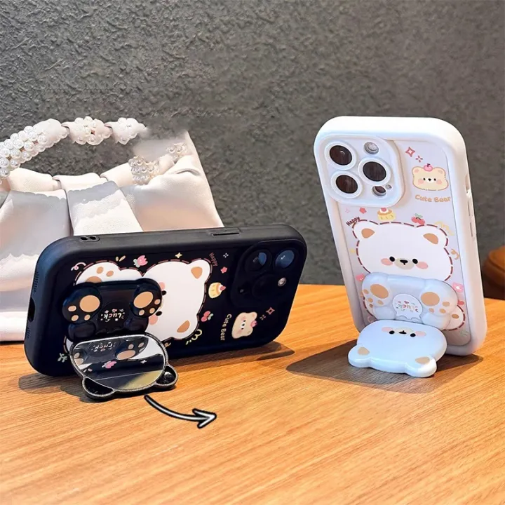 Case%20for%20Realme%20note%2060%20realme%20note%2060X%20phone%20casing%20back%20cover%20Softcase%20Silicone%20shockproof%20Cover%20new%20design%20aesthetic%20Rotatable%20mirror%20Cute%20Bear%20with%20holder%20JTXXZJ01%20-%20Image%205