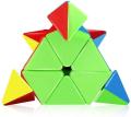 Pyramid Cube 3x3 High Speed Stickerless Triangle Puzzle - Multicolour. 