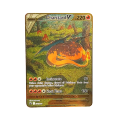 Groudon VMAX 3200 HP Golden Pokemon Cards in English Iron Metal Pokmo Letters Kids Gift Game Collection Cards. 