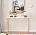 Saas Flow -- Console Table Console Table for Entryway Metal Golden Frame Modern Table Sturdy Sofa Side Table Console Hallway Foyer Table, customization. 