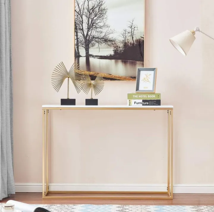Saas%20Flow%20--%20Console%20Table%20Console%20Table%20for%20Entryway%20Metal%20Golden%20Frame%20Modern%20Table%20Sturdy%20Sofa%20Side%20Table%20Console%20Hallway%20Foyer%20Table,%20customization%20-%20Image%205