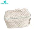 Green Home Makeup Bag Cosmetic Organizer Bunny Print Cosmetic Storage Bag. 