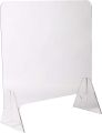 Mind Reader Acrylic Sneeze, Front Desk Cough Guard, Protective Clear Panel for Cashiers. 