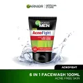 Garnier Men Acno Fight Anti-Pimple Face Wash 100ml - Suits All Skin Types, Including Sensitive And Acne-Related Skin Issues. 