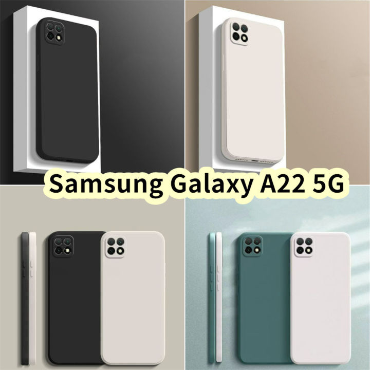 Original%20For%20Samsung%20Galaxy%20A22%205G%20Silicone%20Full%20Cover%20Case%20Solid%20Color%20Phone%20Case%20Cover%20-%20Image%202