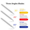 20Pcs 30/45/60 Degrees Replacement Blades Set For Roland Cricut Plotter Blade Knife Cutter Blades For Power Tools Cutting Plotter. 
