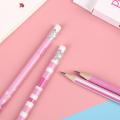 New Arrival 12pcs/pack Cute Pink Panther Flamingo HB Wood Pencils With Eraser Children Study Sketch Pencil School Stationery. 