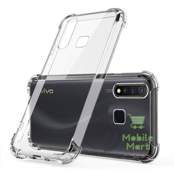 Vivo Y19 Back Cover Transparent Extra Bumper Anti Shock Soft Crystal Clear Case For Vivo Y19