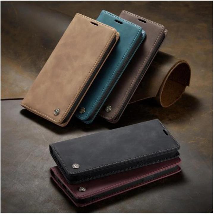 CaseMe Retro Leather Case for Samsung A72 Book Style Flip Wallet