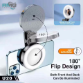 RMG TRADERS PLOKMA Ready Stock U20 Ring LED Selfie Mirror Clip HP Practical Clip-On Mirror for Selfies & Content Creation. 