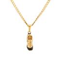 New Arrival Stainless Steel Shoe Pendant Necklace With Cuban Gold Chain Fashion Hip Hop Jewelry. 