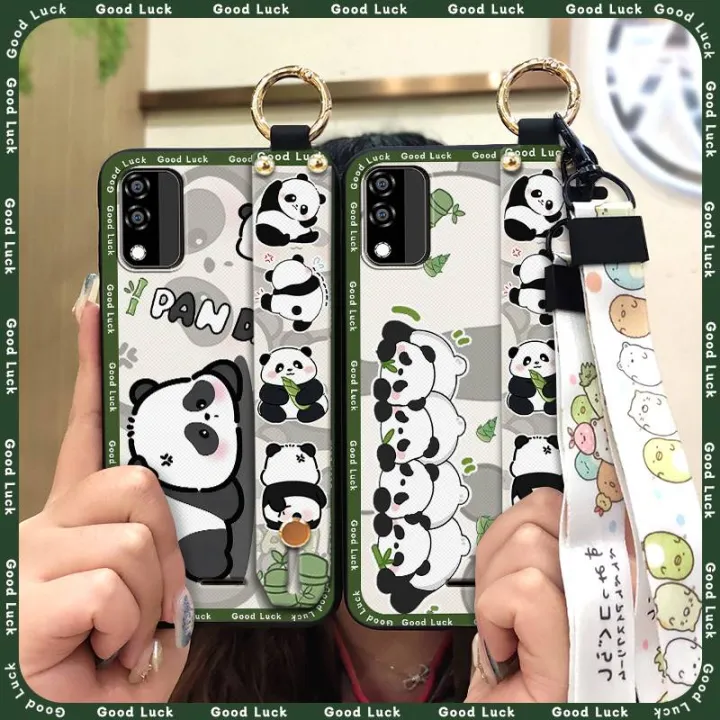 Waterproof%20Back%20Cover%20Phone%20Case%20For%20BLU%20C5%20Max%202022%20Kickstand%20protective%20panda%20Cute%20Phone%20Holder%20Wristband%20Anti-dust%20-%20Image%204