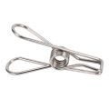 NANLIY-24 Pcs Stainless Steel Wire Clip, Multi-Function Clip, Utility Clip Pins Hang Clip Office Fastener, Metal Wire Clip for Clothes Clothes Drying. 