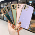 ZeroQiQi for Infinix Hot 10 Play / Hot 11 Play Back Cover Luxury 6D Plating Case Side Pattern Soft Silicone Square Phone Cases + Free Lanyard. 