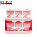Discover PICAŃTE 2 tier condiment and spice rack with 6pcs double colour round jars n spoon 450ml.. 