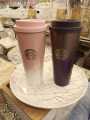 Starbucks Tumbler with Straw and Lid, stainless steel mug gradient colors, Coffee Tumbler. 