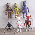 FNAF Five Nights at Freddy's Nightmare Freddy Chica Bonnie Funtime Foxy PVC Action Figures Toys 6pcs/set. 
