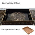 Rise N Shine - MDF Tray for Craft | MDF Trays for Art and Craft | Plain Tray | Unfinished MDF Tray Plain for Decoupage | Wooden Tray. 