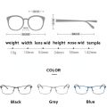 Men Myopia Glasses Anti Blue Light Reading Glasses Full Frame Stainless Steel Business Myopia Glasses with Degree 0 To -6.0. 