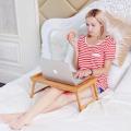 Bed Tray Wood Folding Bed Serving Tray Breakfast Table/ Laptop Table,. 