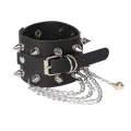 TAK Leather Studded Punk Bracelet Studded Armband Rivets Bracelet Spike Rivets Cuff Bangle Metal Studded Wristband Chain. 