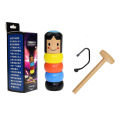 1 【Happier】 Yuriki 1 Set Immortal Daruma Holzmann Magical Wooden Toys Unbreakable Gift The Unbeatable Villain Toy Unbreakable Wooden Man 【New Products】. 