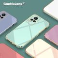 Soft Phone Cases for VIVO V2040 V2025 V2024 V2061 V2066 V2108 V2050 V2022 V2023 Colored Shinning Plated Back Cover. 
