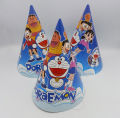 DORAEMON THEME BIRTHDAY PARTY CAPS PACK OF 10 PARTY WEAR CAPS. 