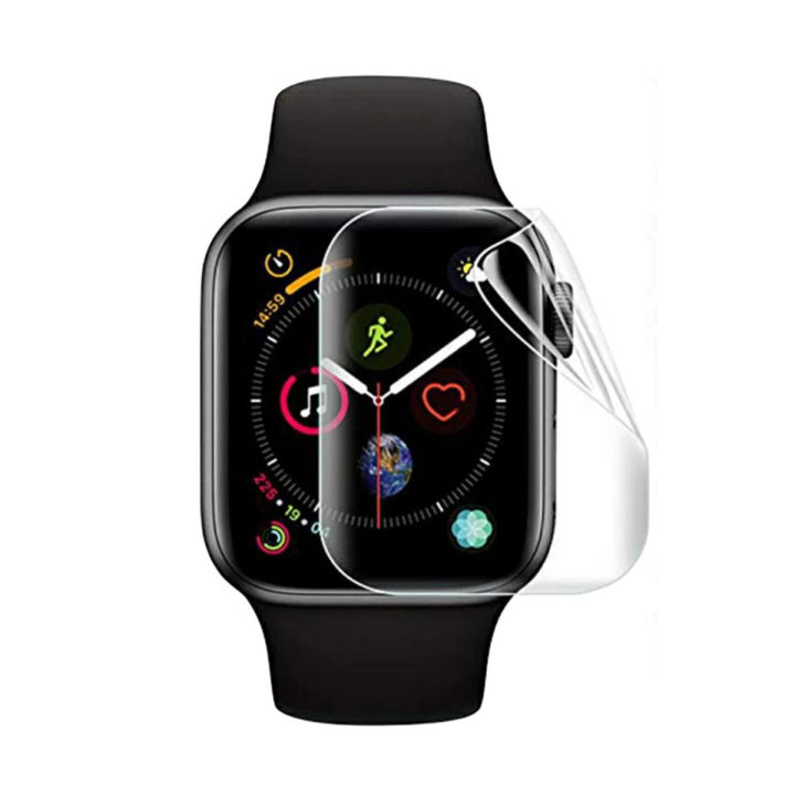 AceWa Hydrogel Film Protector for Apple Watch Series 1-8 and SE, 38mm-45mm Sizes, TPU Soft Clear Jelly Screen Protector