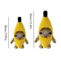 Anime Pillow Dolls Banana Cat Doll Banana Cat Plush Toy Stuffed Doll Plush Happy Cat Stuffed Toy Happy Cat Sad Crying Banana Cat Animals Toy Toy for Little Kids. 